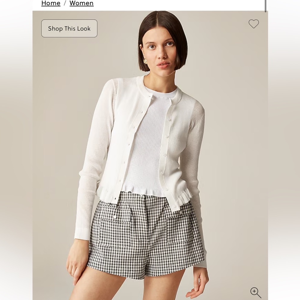 NWT - Size 12 Mini boxer short in gingham